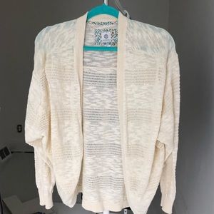 Element White Knit Cardigan